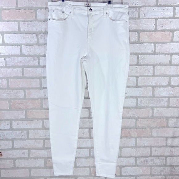 J. Crew NWT High Rise Toothpick Skinny Jeans in White Size 35T - Picture 3 of 11